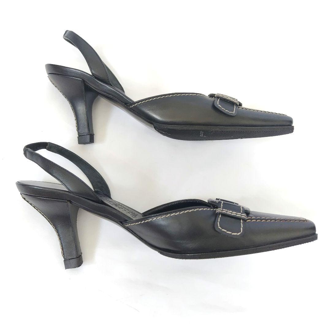 美品❤フェラガモ【Ferragamo】ヴァラプレート バックストラップ 美品❤フェラガモ【Ferragamo】ヴァラプレート バックストラップ