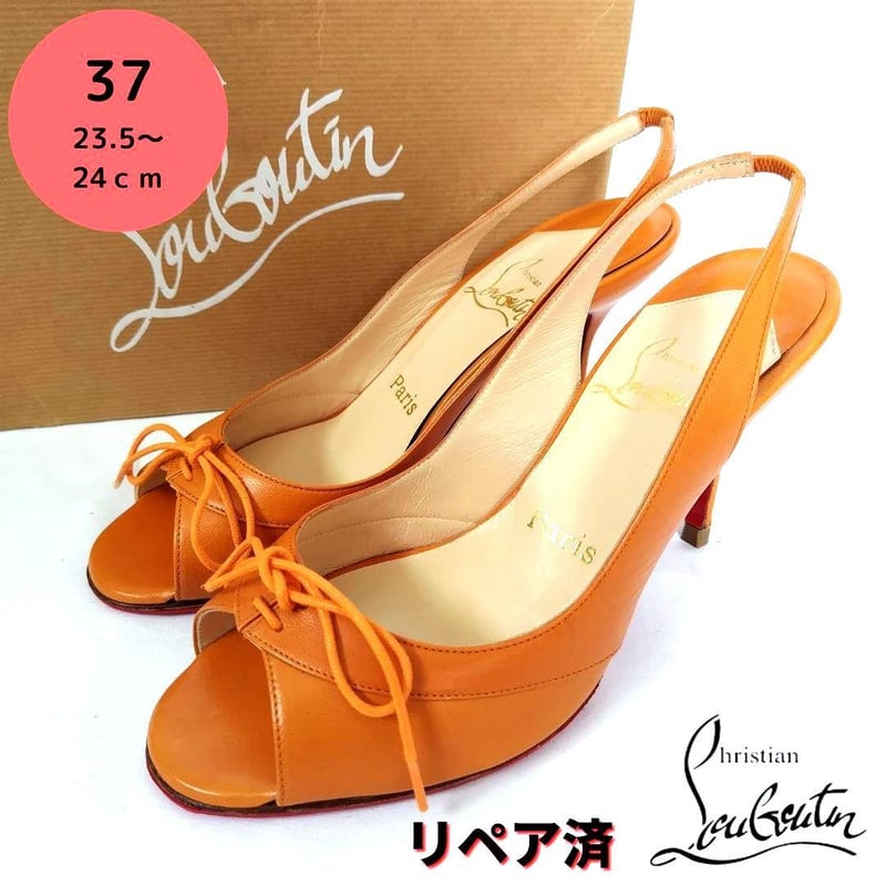 ルブタン Christian Louboutin サンダル サテン リボン