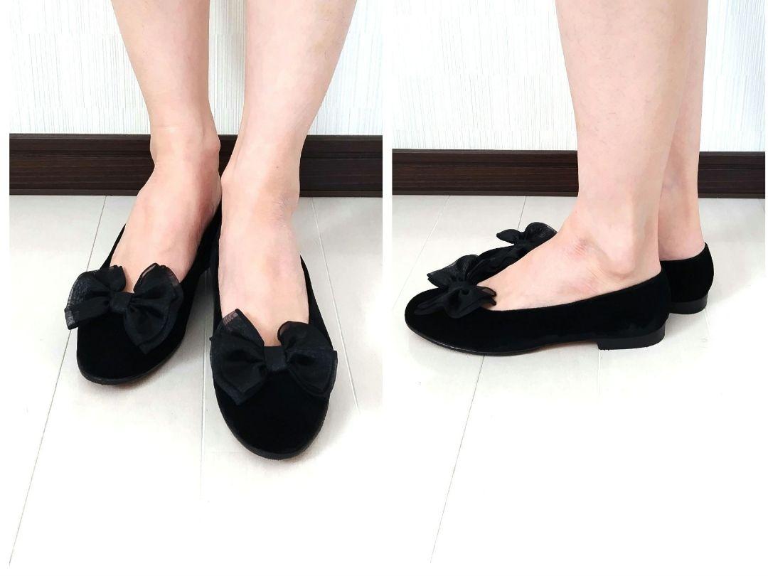 美品❤箱付き☆フェラガモ【Ferragamo】ベロア リボンローヒール パンプス 美品❤箱付き☆フェラガモ【Ferragamo】ベロア リボンローヒール