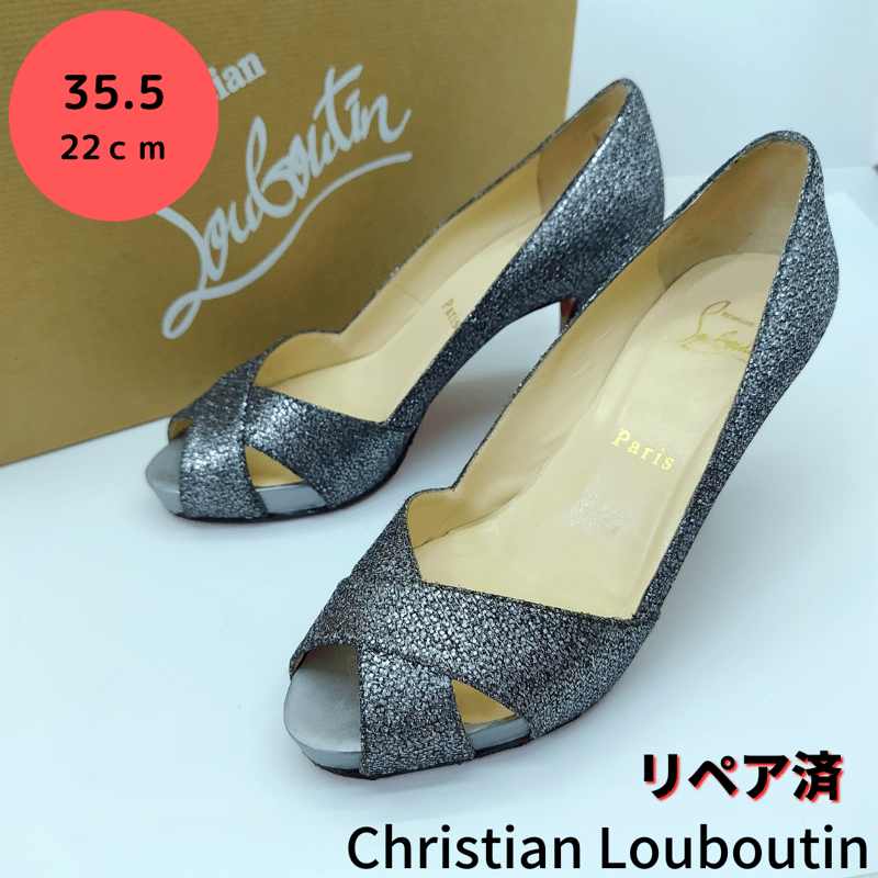 美品★ChristianLouboutin(クリスチャンルブタン)キラキラヒール