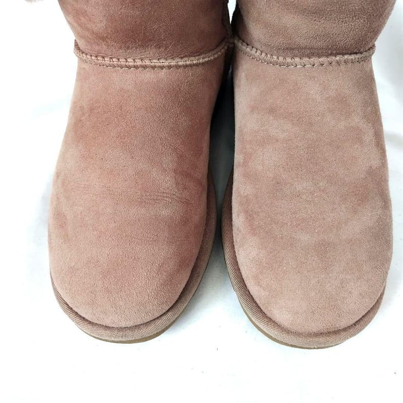 美品UGG【アグ】ムートンブーツ ベイリーボタン ピンクベージュ 美品UGG【アグ】ムートンブーツ ベイリーボタン ピンクベージュ