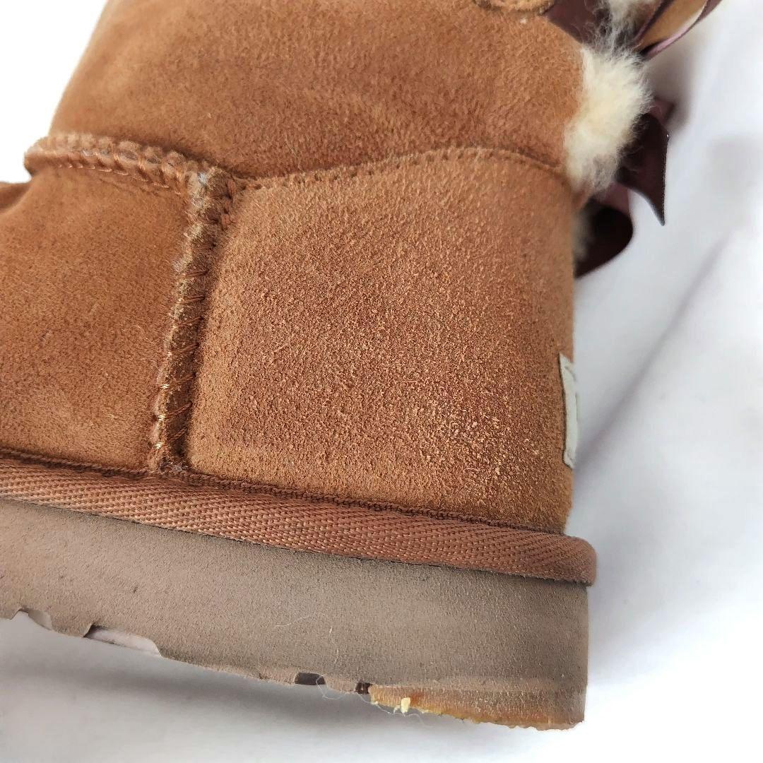 新品　UGG アグ　ベイリーボウ　ムートンブーツ　5  ショートブーツ 美品UGG【アグ】ムートンブーツ ミニベイリーボウ ショート