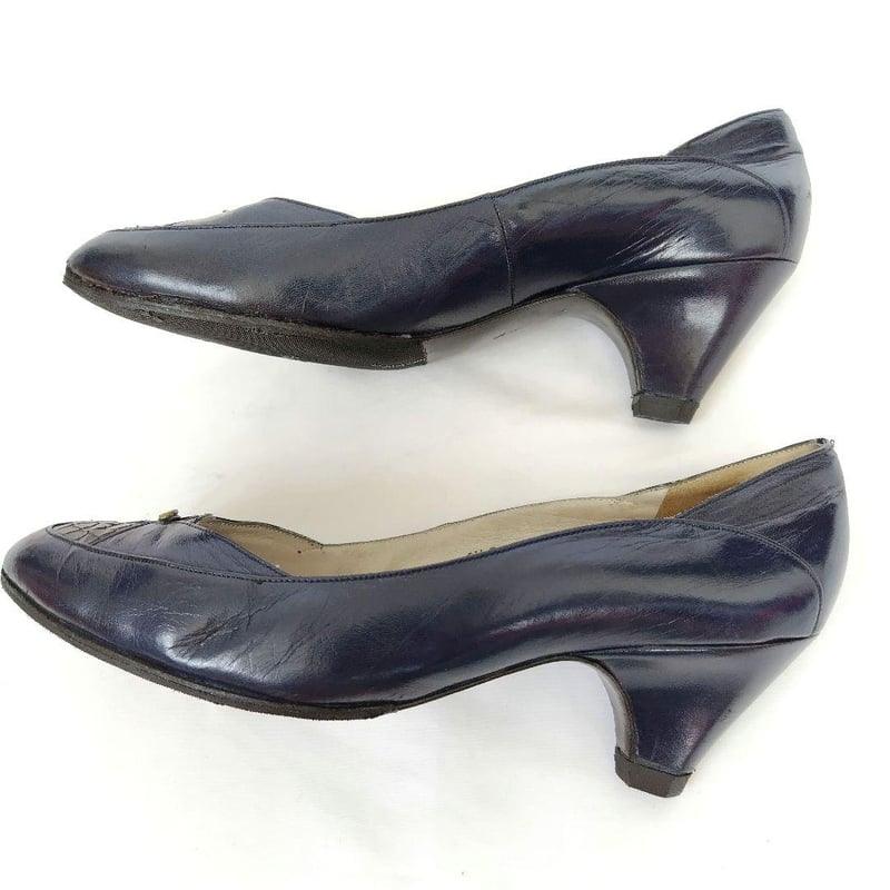 BALLY美品ヴィンテージパンプス BALLY バリー パンプス35 ブラック 本革 ヴィンテージ - メルカリ
