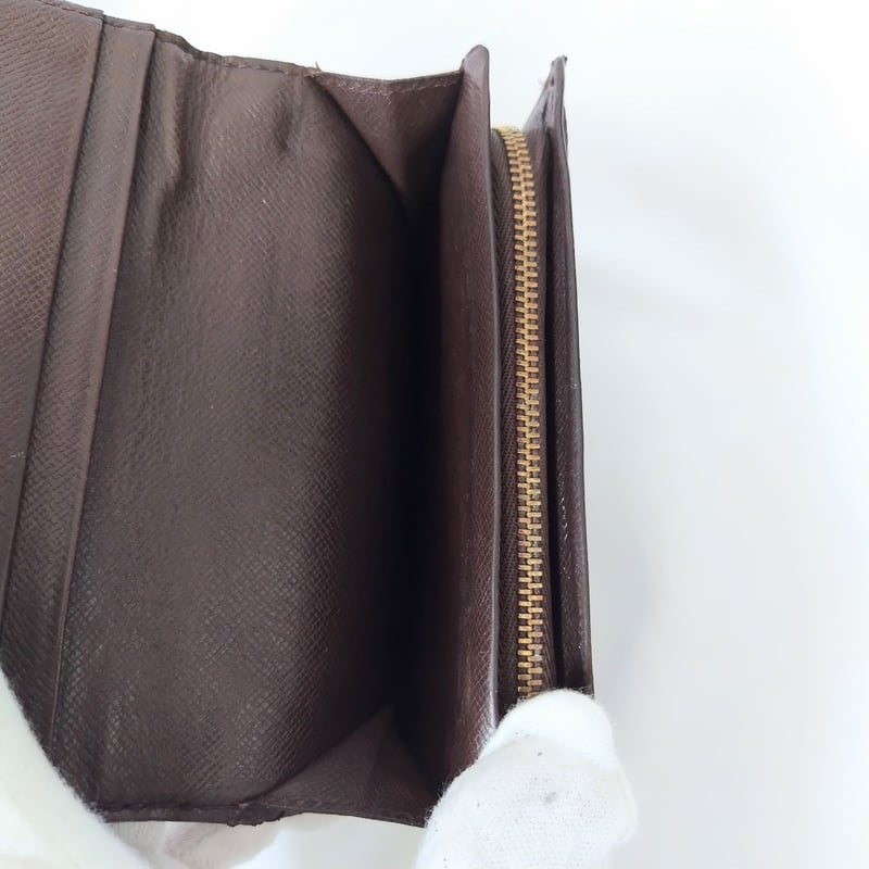 LOUIS VUITTON【ルイヴィトン】ダミエ 折財布 ファスナー付 LOUIS VUITTON【ルイヴィトン】ダミエ 折財布 ファスナー付