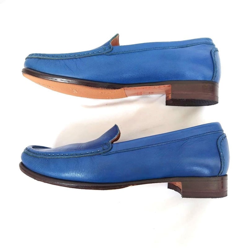 美品❤HIROFU【ヒロフ】ローファー モカシン ブルー | re2rinrin