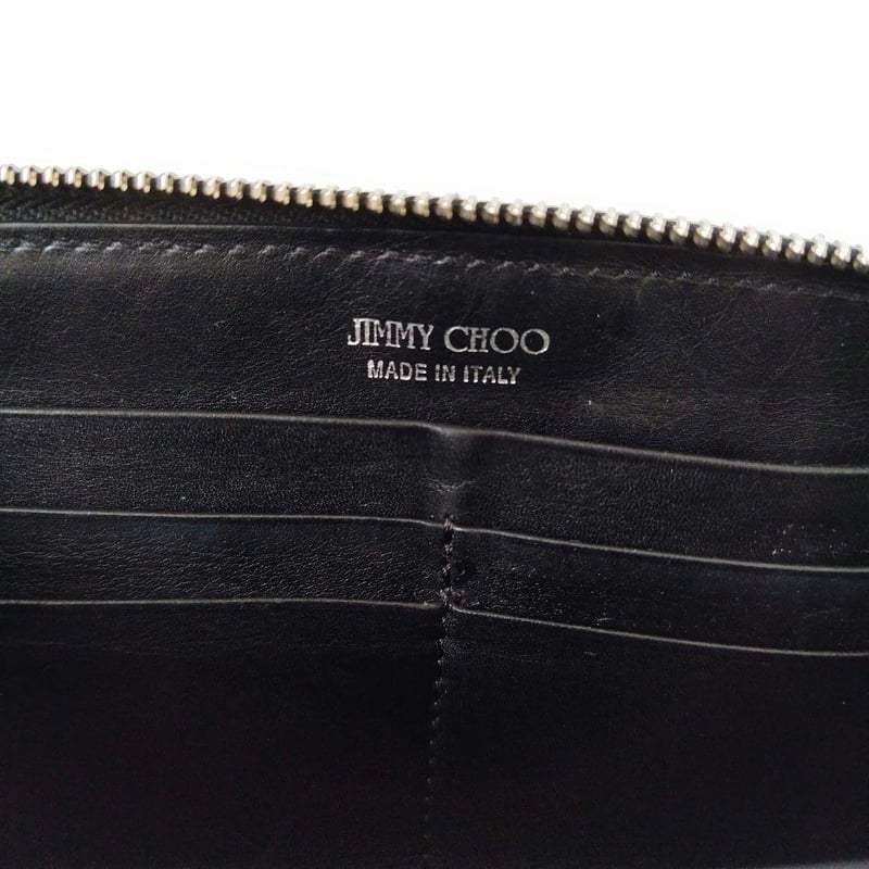 JIMMY CHOO【ジミーチュウ】エナメル スタースタッズ 長財布