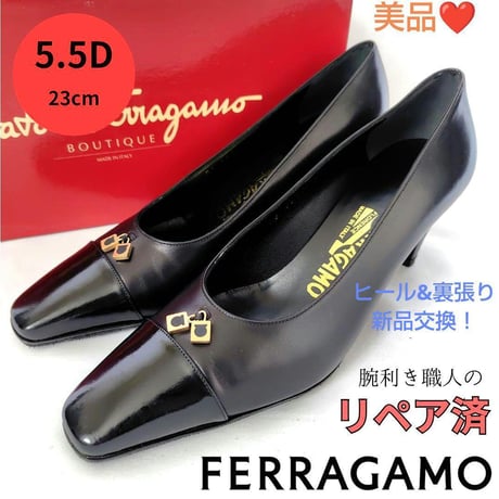 【極美品】 フェラガモ ヴァラリボン パンプス 7D イエロー パテントレザー 楽天市場】イタリア製 パンプス エナメル ラウンド salvatore