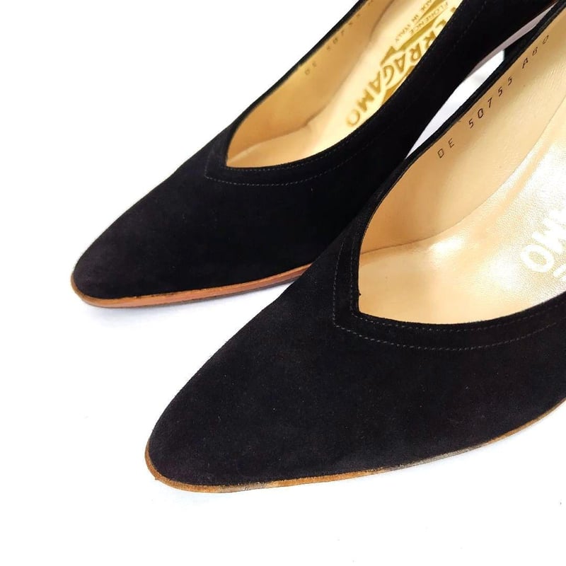 美品❤箱付き☆フェラガモ【Ferragamo】スエードミックス 美品❤箱付き☆フェラガモ【Ferragamo】スエードミックス