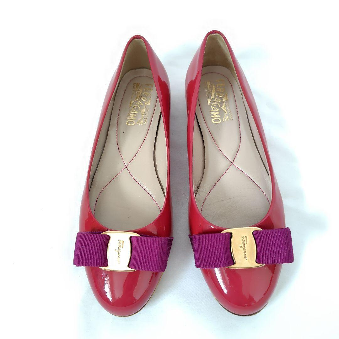 Ferragamo【フェラガモ】ヴァラ フラットシューズ ヴァリナ パンプス