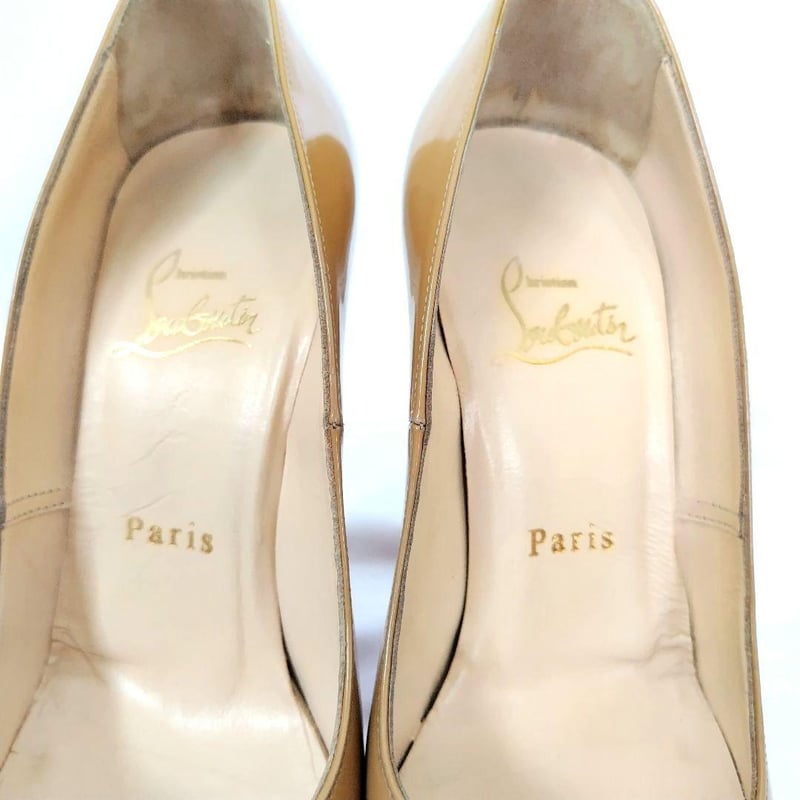 ChristianLouboutin プラットフォームパンプス　37 24cm クリスチャンルブタン ポインテッドトゥ パンプス レディース 37