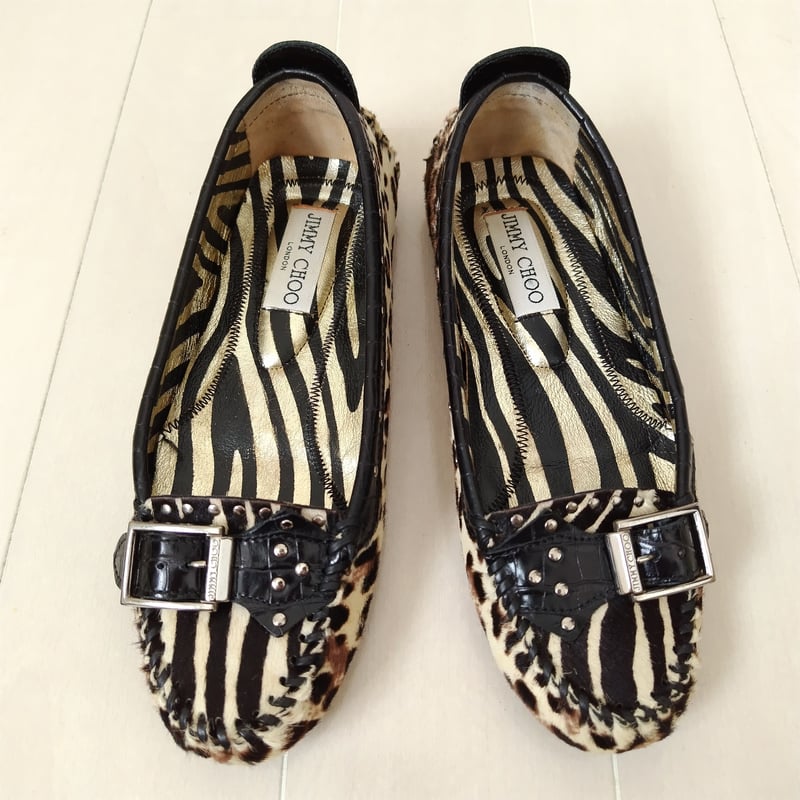 美品❤箱付き☆JIMMY CHOO【ジミーチュウ】フラットシューズ 22.5