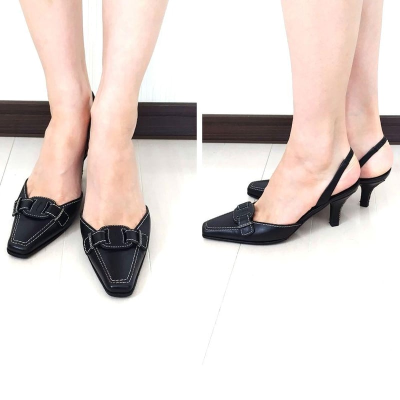 美品❤フェラガモ【Ferragamo】ヴァラプレート バックストラップ 美品❤フェラガモ【Ferragamo】ヴァラプレート バックストラップ