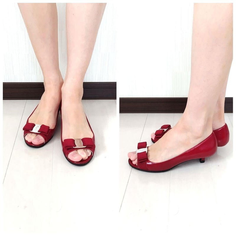 美品❤箱付き☆フェラガモ【Ferragamo】スエードミックス 美品❤箱付き☆フェラガモ【Ferragamo】スエードミックス