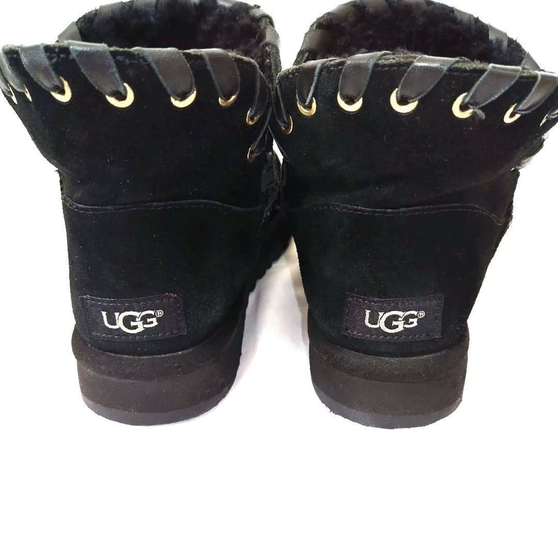 美品❤UGG【アグ】ムートンブーツ 内ボア ショートブーツ 黒