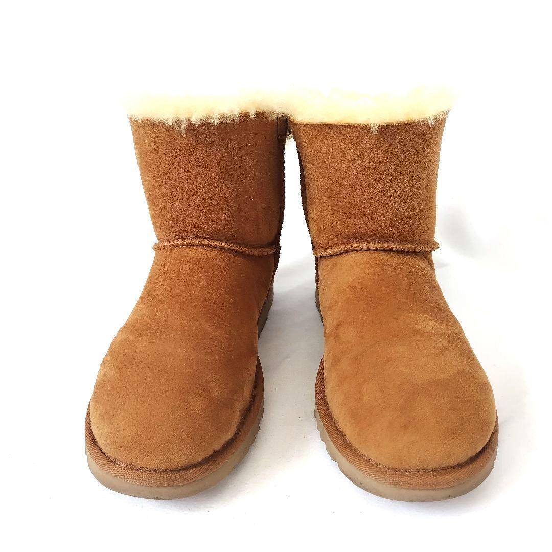 美品UGG【アグ】ムートンブーツ ミニベイリーボウ ショート
