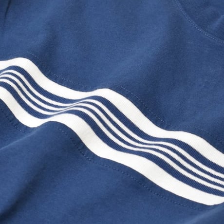 Old Navy Heavyweight Chest-Stripe T-Shirts - Pacific Blue