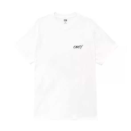 OBEY Poppies Tee - White Faded Wash