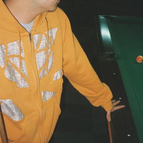 Rawdrip Osaka Lining Patchwork Zip Hoodie Orange