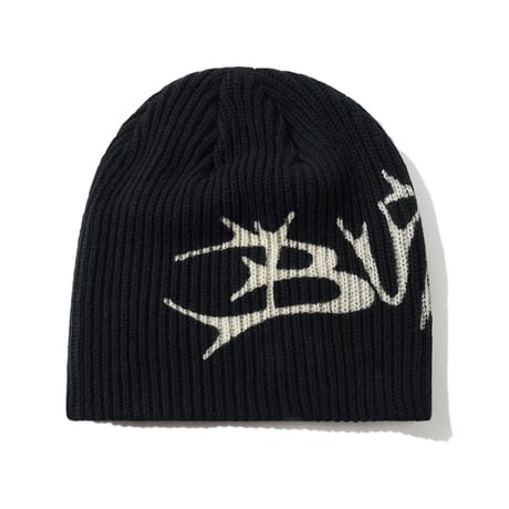 BUTTER GOODS Scrawling Skully Beanie - Black
