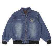 Pass~Port Hercu-locks Recycled Denim Freight Jacket - Washed Dark Indigo