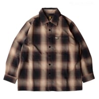 FB County L/S Checker Flanel Shirt - Black×Tan