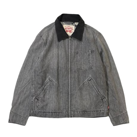 Levi's USA Full Zip Mechanics Trucker Jacket Black