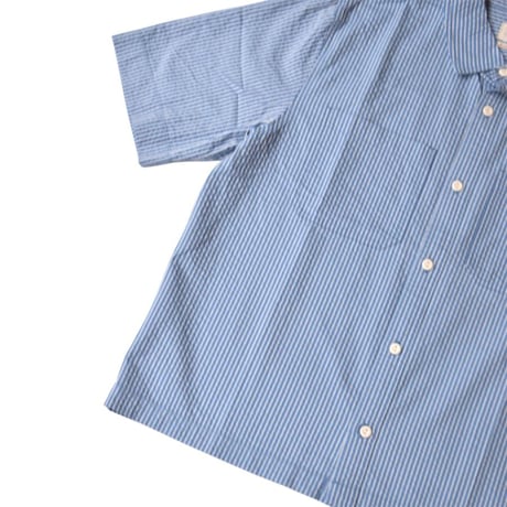 Levis Mechanic Boxy Shirts - Stavros Stripe Quiet Harbor