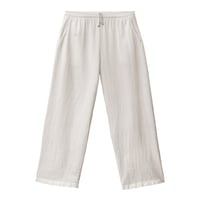 Los Angeles Apparel 8.5oz Heavy Jersey Wide Garment Dyed Casual Pants - Off White