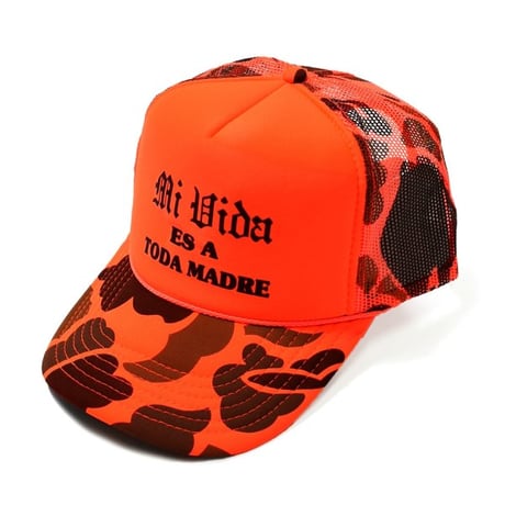 Trucker Hat USA Mi Vida es A toda madre - Camo