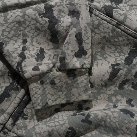 BUTTER GOODS Lowland Camo Zip Thru Hoodie - Black