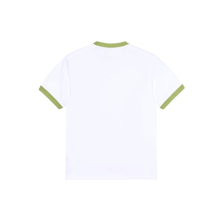 Polar Skate Ringer Tee - White/Peridot