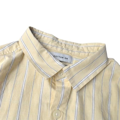 COTTON ON Hampton L/S Shirt - Cream Stripe
