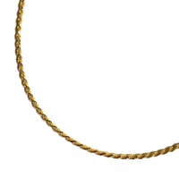 18k Gold Plated 1.5mm Rope Chain Necklace Gold