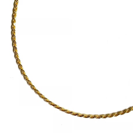 18k Gold Plated 1.5mm Rope Chain Necklace Gold