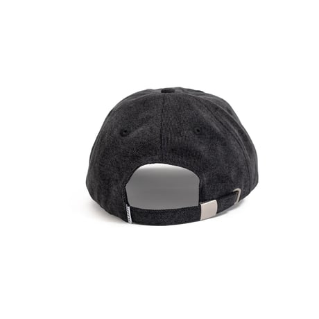 Hoddle Denim Aplique Cap - Black