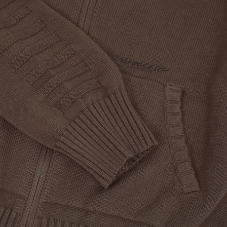 Yardsale Faldo Knitted Full-Zip - Brown