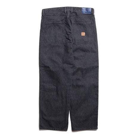 Hellrazor Baggie Denim Pants Wash Black