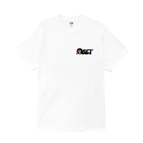 OBEY Earth Drop Out Tee - White Faded Wash