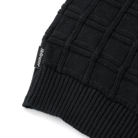 Hellrazor Square Button Knit - Black