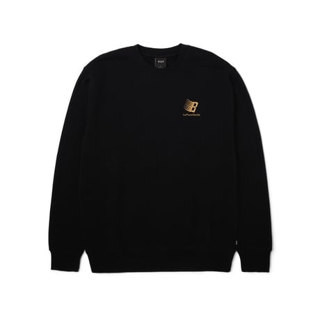 Huf ×Bronze56K Crewneck Sweat Black