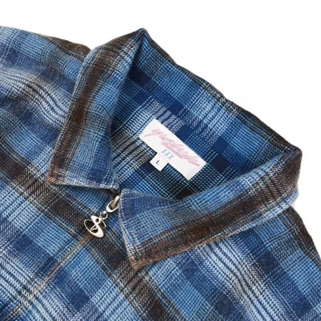 Yardsale Tartan Fill Zip - Blue
