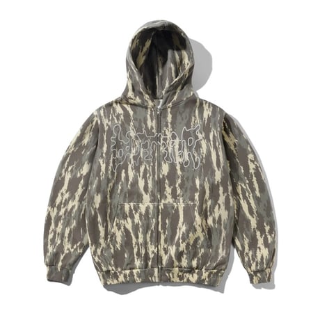 BUTTER GOODS Blotch Zip-Thru Hood - Camo