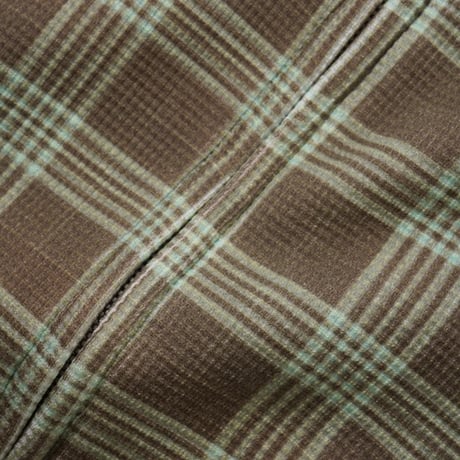 BUTTER GOODS Waffle Zip-Thru Hood - Plaid