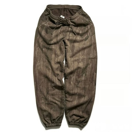 Los Angeles Apparel HF04DD 14oz Heavy Fleece Pants - Drip Dye Olive