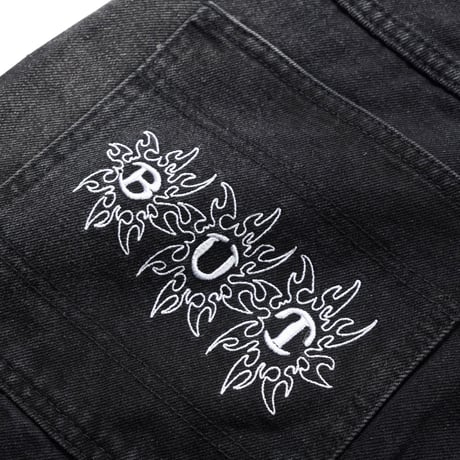 BUTTER GOODS Bronco Denim Jeans - Washed Black