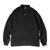 Los Angeles Apparel 6.5oz L/S Polo T-Shirts Black