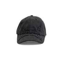 Hoddle Denim Aplique Cap - Black