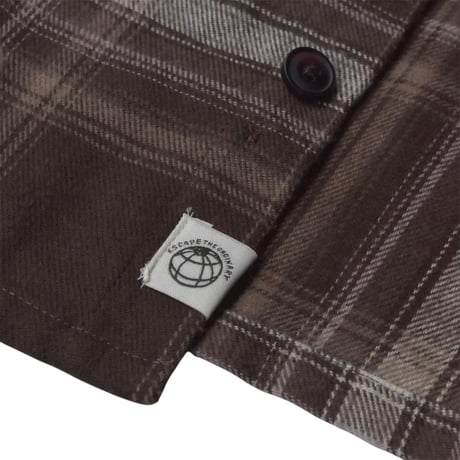Free Planet Plaid Flannel Shirts - Brown Multi
