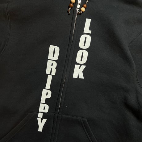 Rawdrip Osaka LOOK DRIPPY Zip Hoodie - Black
