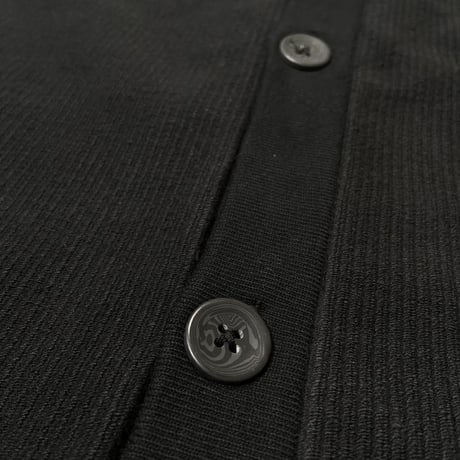 MADE BLANKS Freshman Corduroy Cardigan - Black